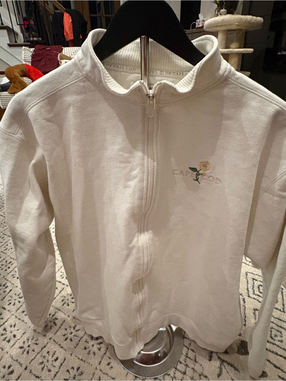 Cape Cod Cream Full-Zip Sweatshirt Jacket